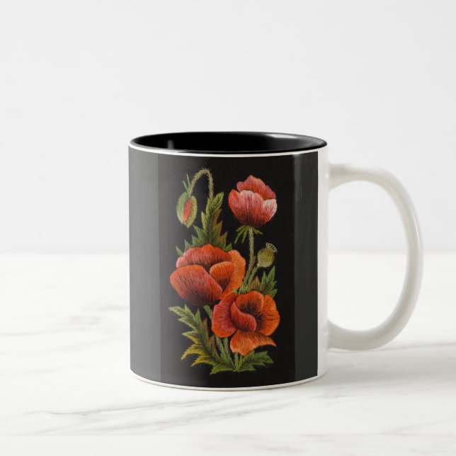 De Café Em Dois Tons Caneca floral Muhu (Direita)