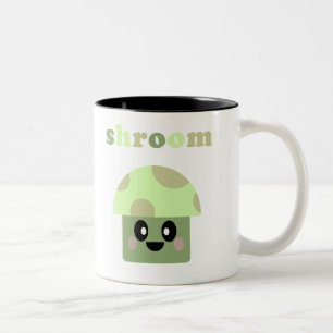 DE CAFÉ EM DOIS TONS CANECA FOFHA COGUMELO KAWAII COGUMELO MIGNON