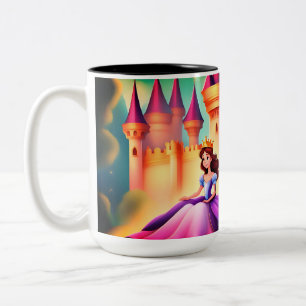 De Café Em Dois Tons caneca fotográfica princesa,