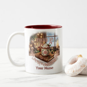 De Café Em Dois Tons Caneca Fueled By Cocoa Christmas Tales
