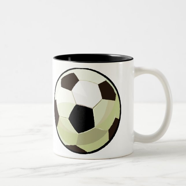 De Café Em Dois Tons Caneca - futebol (Direita)