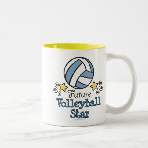 De Café Em Dois Tons Caneca futura da estrela do voleibol