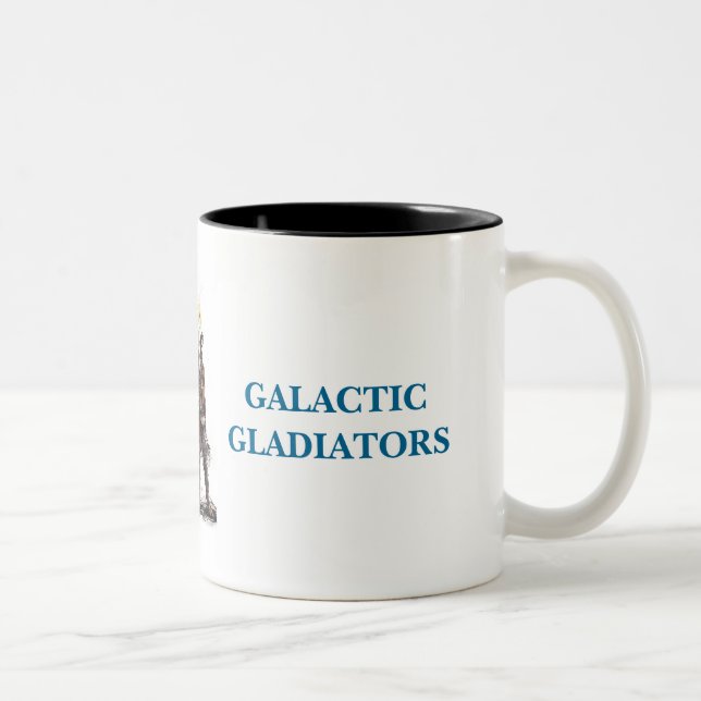 De Café Em Dois Tons Caneca galáctica 2 dos gladiadores (Direita)