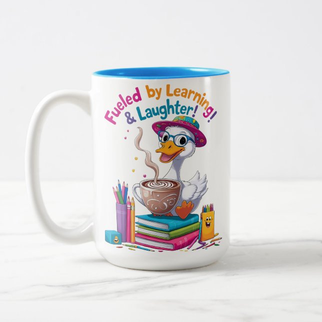 De Café Em Dois Tons Caneca Ganso Impulsionado pelo Aprendizado – Diver (Esquerda)