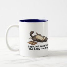 Caneca Gatinho Sarcástico Barriga é uma Armadilha