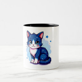 De Café Em Dois Tons Caneca Gato Sonolenta
