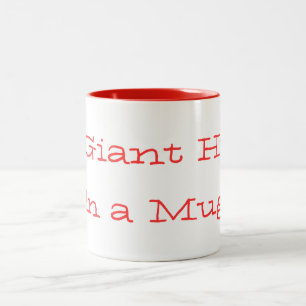 De Café Em Dois Tons Caneca gigante do abraço