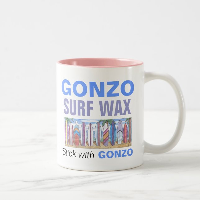 De Café Em Dois Tons caneca GONZO SURF WAX III (Direita)