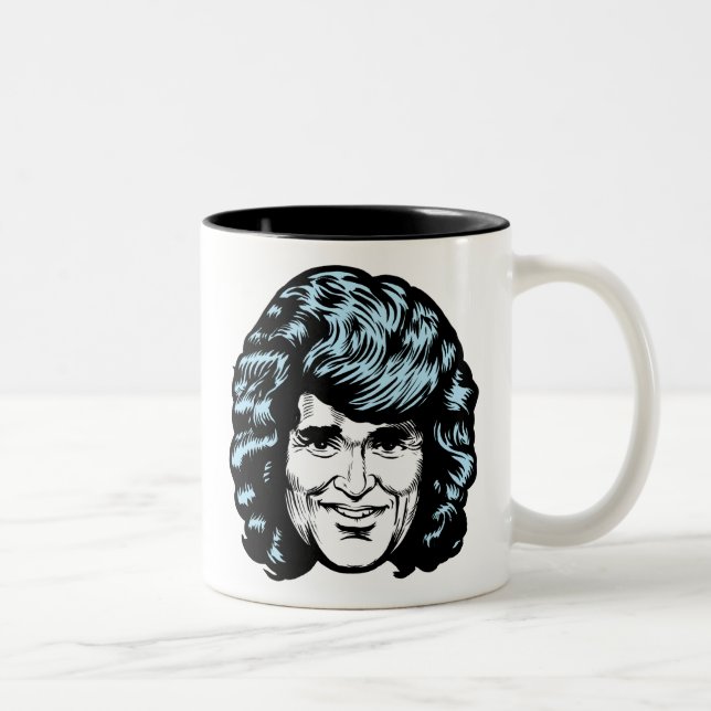 De Café Em Dois Tons Caneca gostoso do cabelo (Direita)