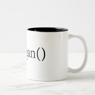 De Café Em Dois Tons () caneca goVegan para codificadores