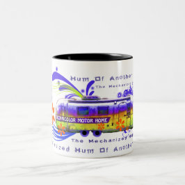 De Café Em Dois Tons Caneca grande da roulotte do tecnicolor