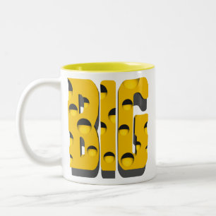 De Café Em Dois Tons Caneca grande do queijo