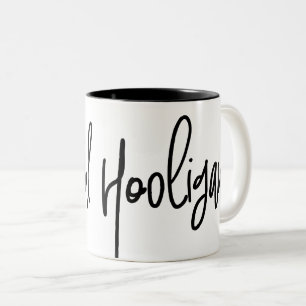 De Café Em Dois Tons Caneca grande do roteiro do hooligan espiritual