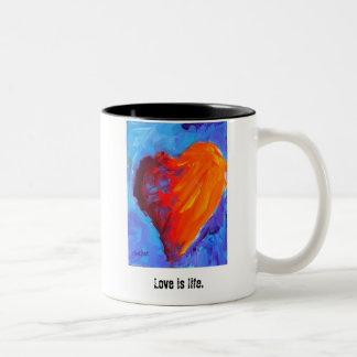 De Café Em Dois Tons Caneca grande e brilhante