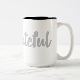 De Café Em Dois Tons Caneca grata