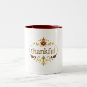 De Café Em Dois Tons Caneca - Grata