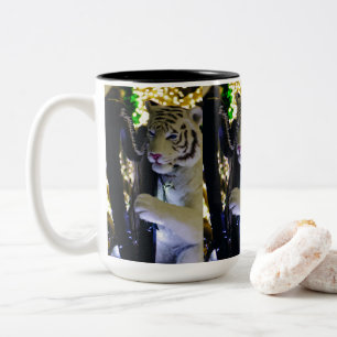 De Café Em Dois Tons Caneca Harpa do Tigre Branco