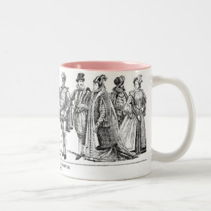 De Café Em Dois Tons Caneca histórica dos trajes