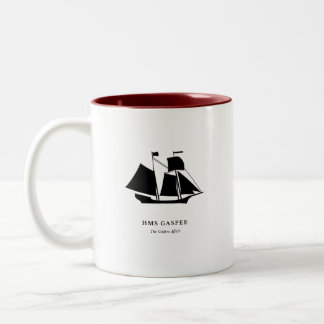 De Café Em Dois Tons Caneca — HMS Gaspee