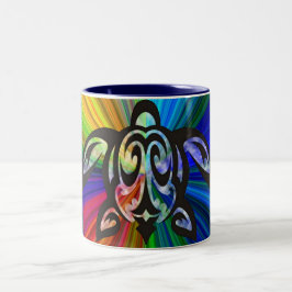 De Café Em Dois Tons caneca Honu havaiana