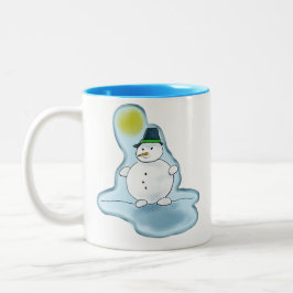 De Café Em Dois Tons Caneca Hot Snowman