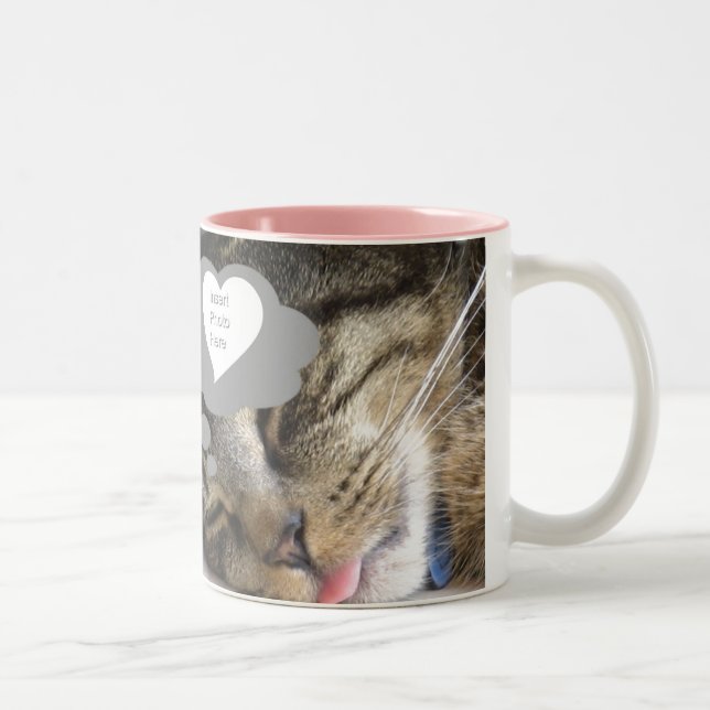 De Café Em Dois Tons Caneca ideal do gato (Direita)