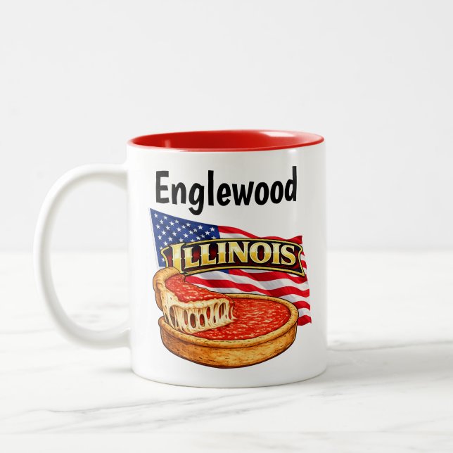 De Café Em Dois Tons Caneca Illinois Two-Tone (Esquerda)