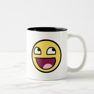 De Café Em Dois Tons Caneca impressionante da cara