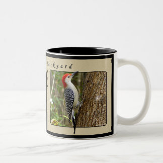 De Café Em Dois Tons Caneca inchada vermelho 2 do pica-pau