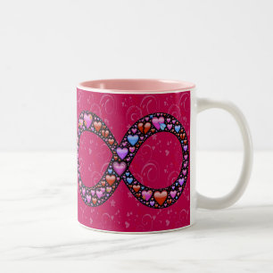 De Café Em Dois Tons Caneca infinita do amor