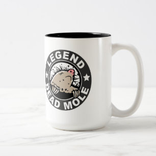 De Café Em Dois Tons Caneca inoperante da toupeira da legenda