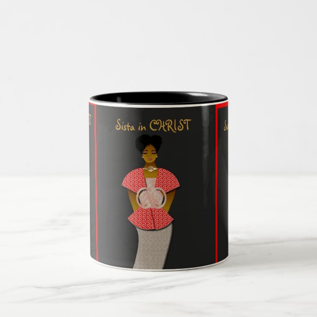 De Café Em Dois Tons Caneca inspirada do dois-tom (Centro)