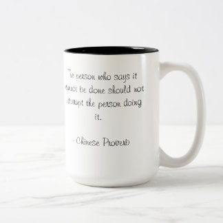De Café Em Dois Tons Caneca inspirador