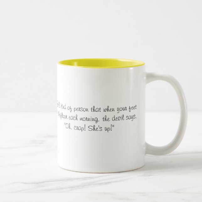 De Café Em Dois Tons Caneca inspirador (Direita)