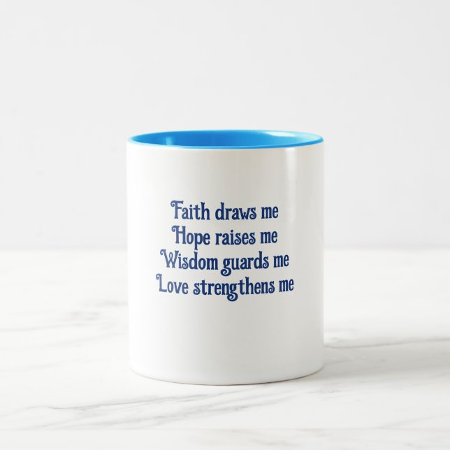 De Café Em Dois Tons Caneca inspiradora (Centro)