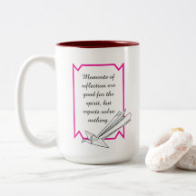 Caneca Inspiradora Refletir Simplesmente mas não s