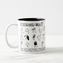 Caneca interessante dos peixes-boi