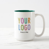 Caneca Interna Verde Personalizada Logotipo Nome E