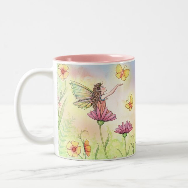 De Café Em Dois Tons Caneca Irmãs Fadas Doces (Esquerda)
