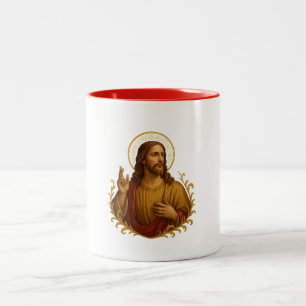De Café Em Dois Tons Caneca - Jesus Cristo