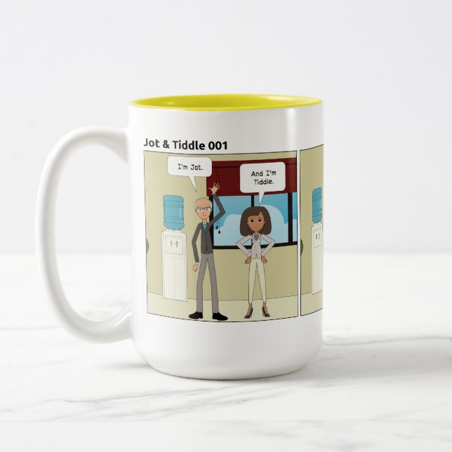 De Café Em Dois Tons Caneca JT001 (Esquerda)