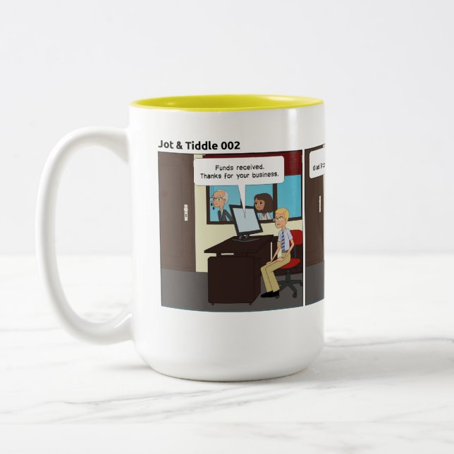 De Café Em Dois Tons Caneca JT002 (Esquerda)