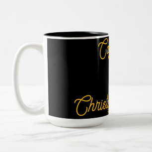 De Café Em Dois Tons Caneca K Luxe Coffee & Christmas Vibes