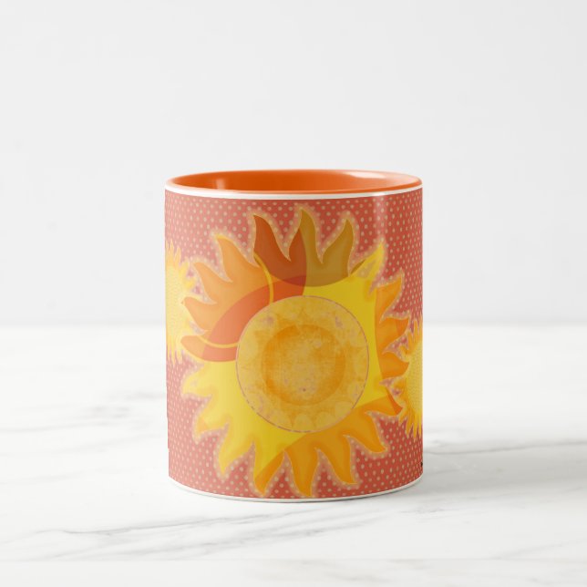 De Café Em Dois Tons Caneca Laranja (Centro)