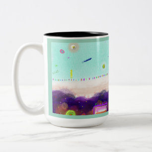 De Café Em Dois Tons Caneca Life Aboard Another Planet