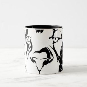 De Café Em Dois Tons Caneca Lion Tribal 002