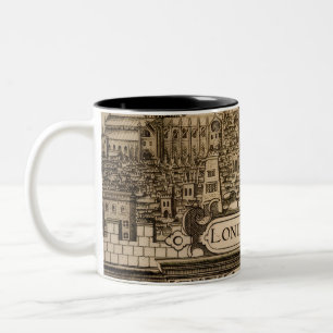 De Café Em Dois Tons Caneca Londres estilo Vintage Incrível