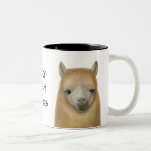 De Café Em Dois Tons Caneca louca da alpaca