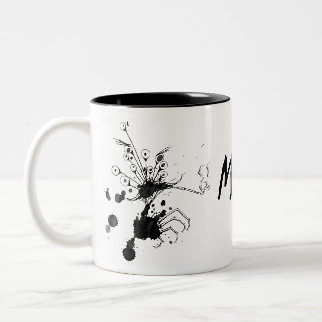 De Café Em Dois Tons Caneca louca da mamã (Esquerda)