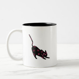 De Café Em Dois Tons Caneca Lucky Panther Ousada Energia Felina